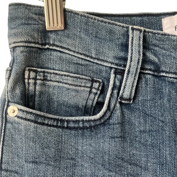 Frame Le High Straight Jeans Mid-Rise Cropped Women's Size 26 Med Wash - Picture 6 of 8